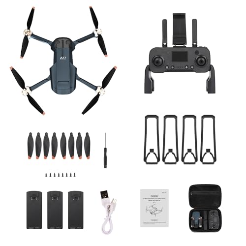 2650 ft Long Range Brushless Motor Drone with 4K HD Camera, 84 Mins Flight Time, 3 Batteries I3732