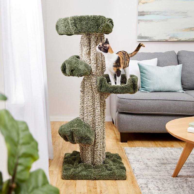 49-in Wooden Cat Tree F892352