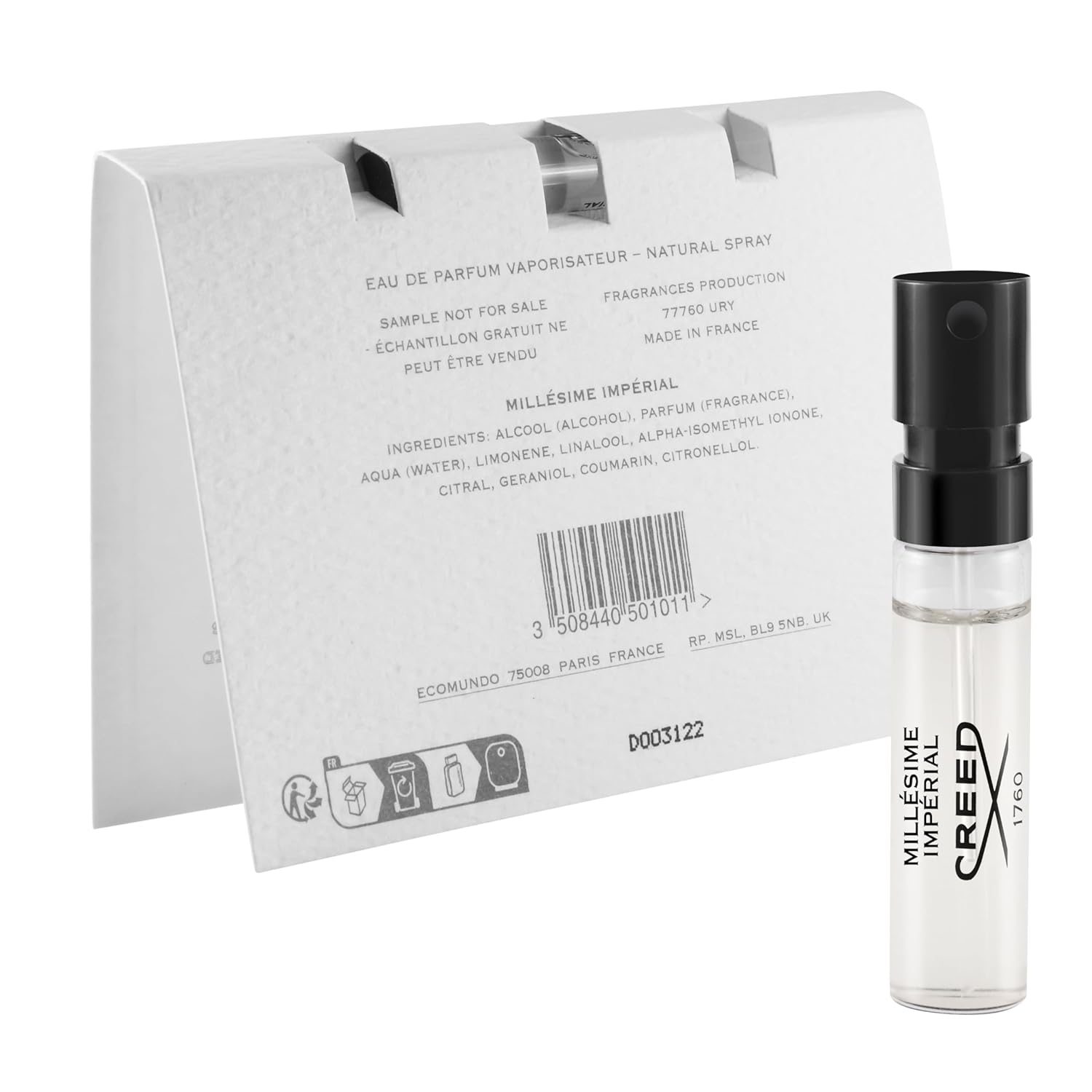 6 Cologne Samples, 0.05 oz Each G657