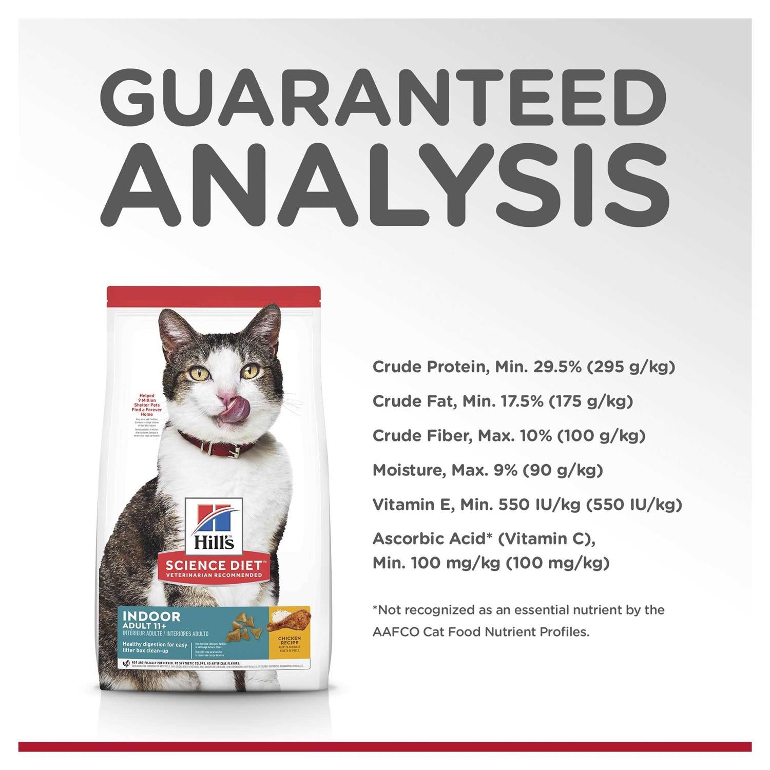 Adult 11+ Indoor Dry Cat Food Z365617