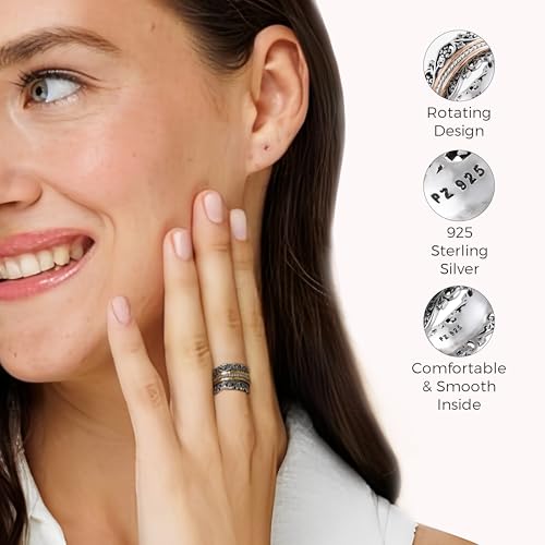 925 Sterling Silver Fidget Ring H31731