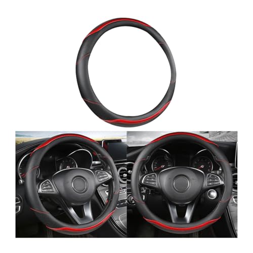 Leather Car Steering Wheel Cover, Universal 15 Inch H72178
