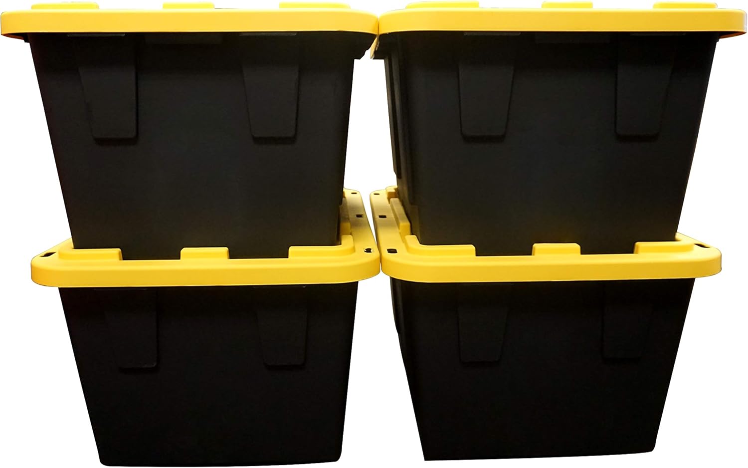 4 Pack 27 Gallon Plastic Storage Boxes with Lids H31194