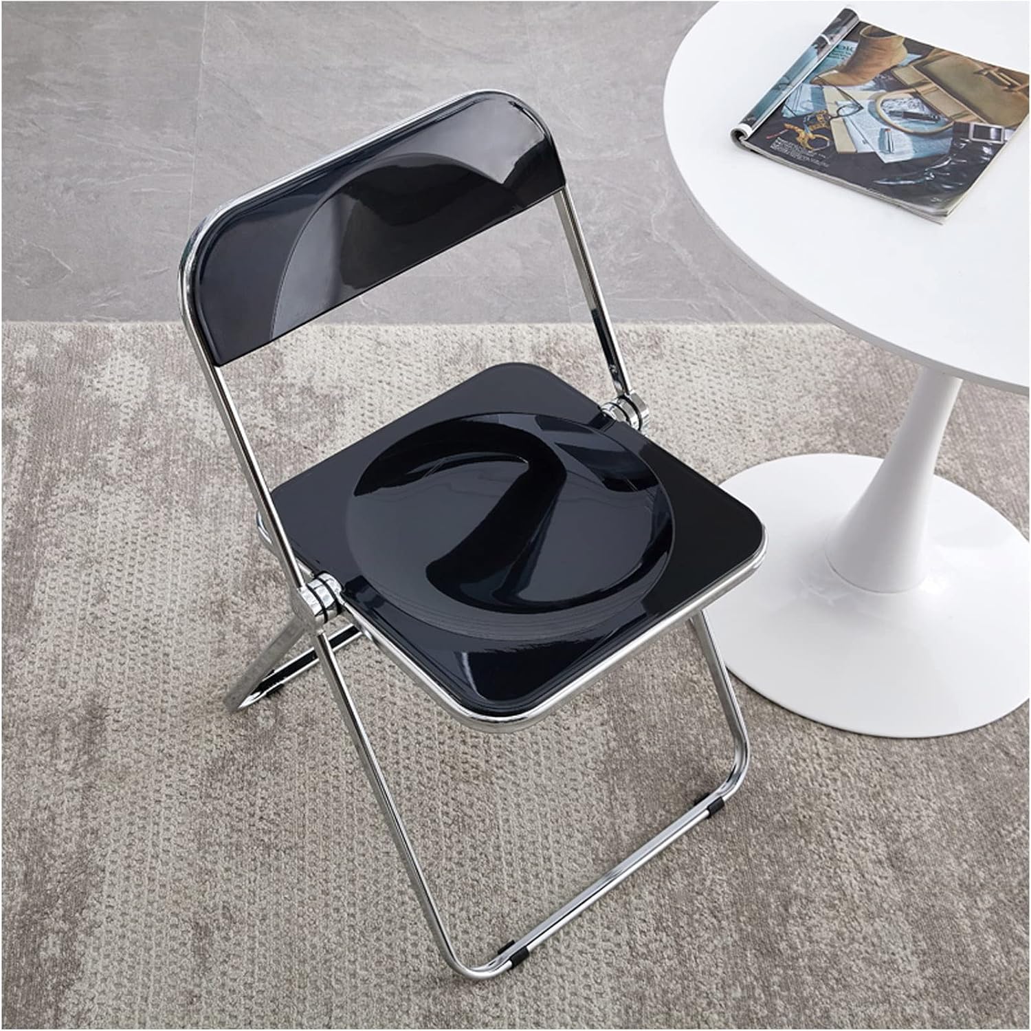 Folding Tray Table with Metal Legs J57561