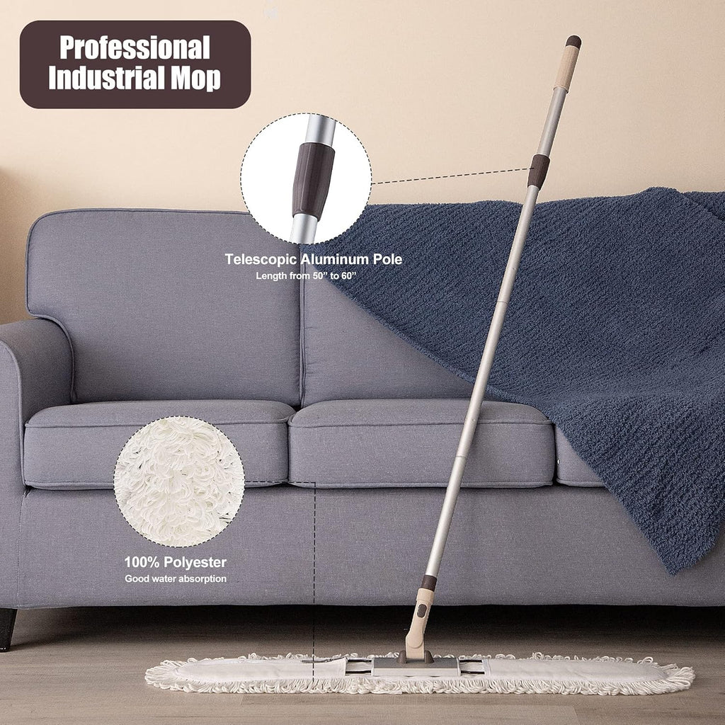 36" Industrial Cotton Dust Mop with Telescopic Handle Z7533