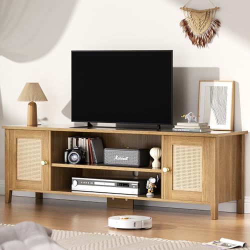 Rattan TV Stand with Storage N9410
