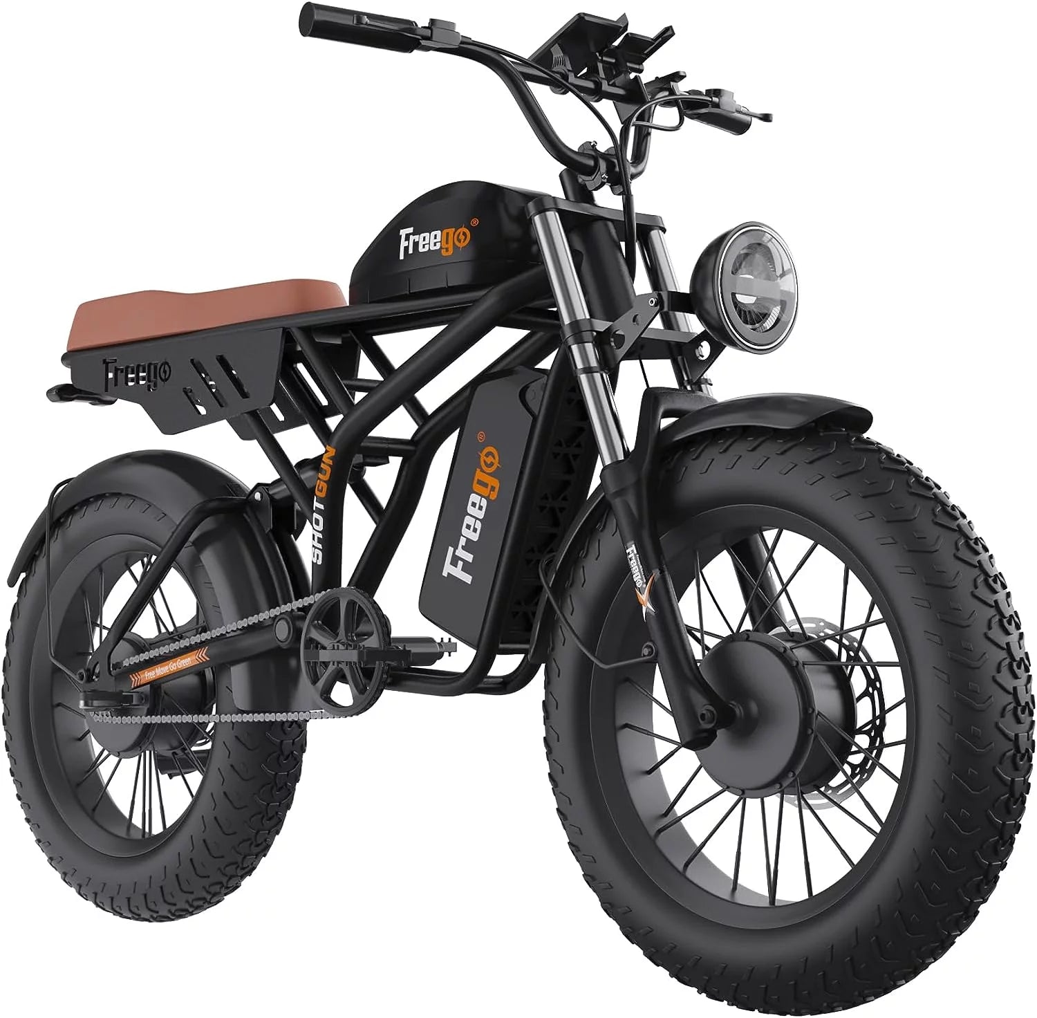 Dual Motor Dual Battery 2000W 48V 40Ah 55Ah 20"x4.0" Fat Tire Electric Bike V9230
