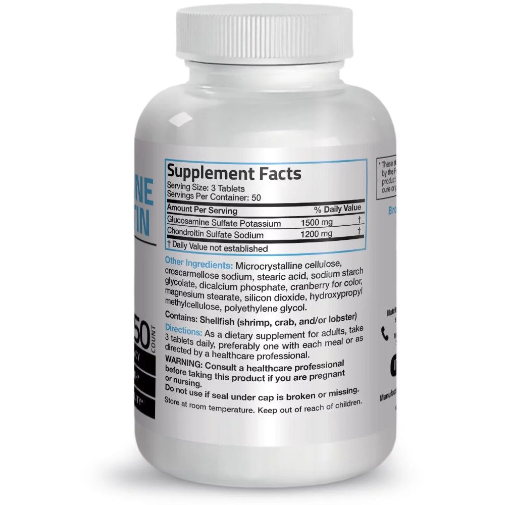 150 Tablets Glucosamine 1500 mg and Chondroitin 1200 mg P54021