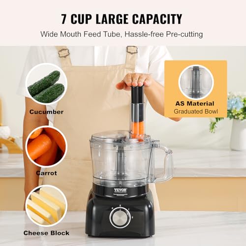 7 Cup Electric Food Processor with Reversible SUS Disc P97269