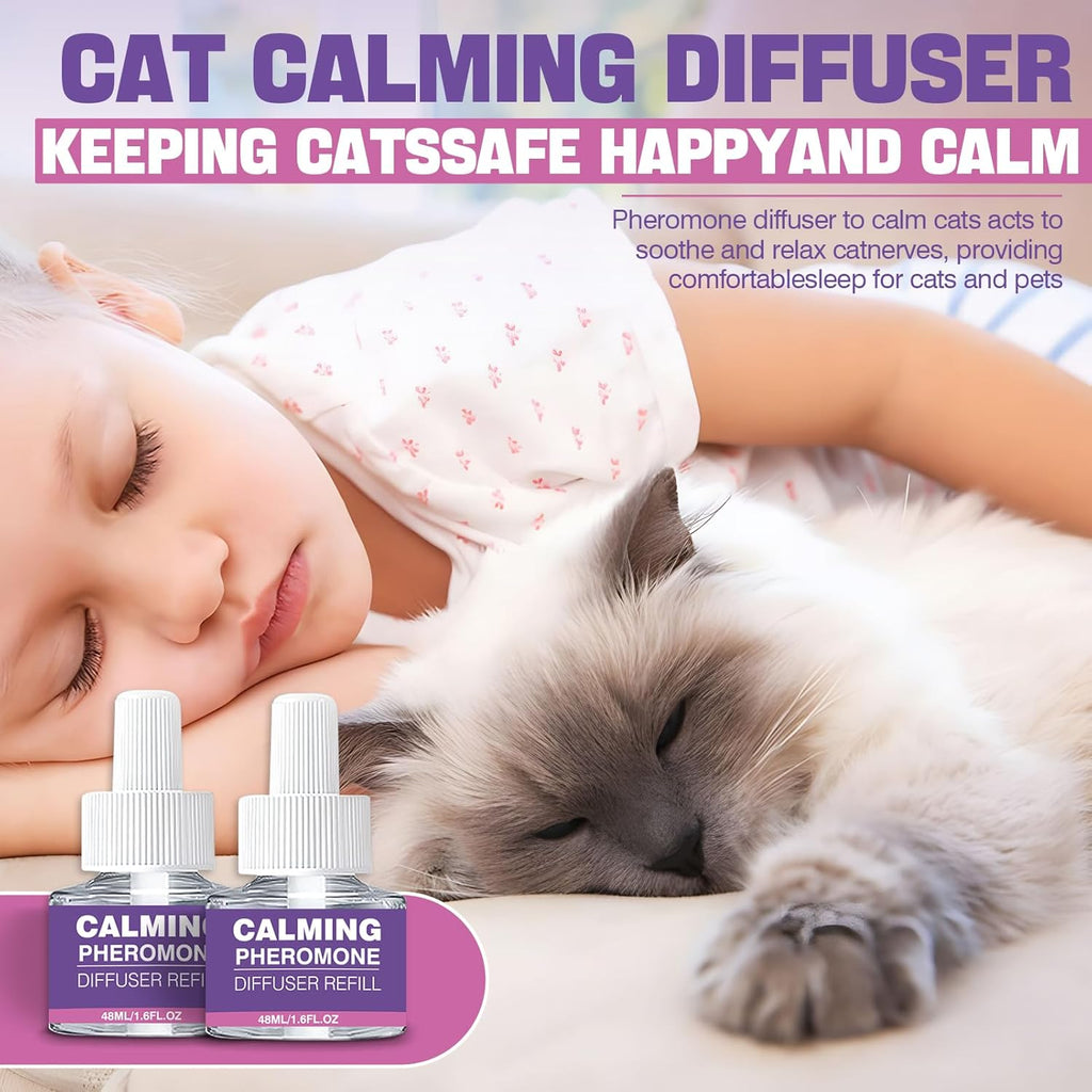 6 Pack Cat Pheromone Diffuser Refills 48ml D577341