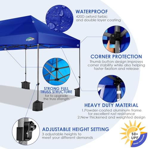 10x20 Heavy Duty Pop up Canopy Tent with 6 sidewalls White D595878