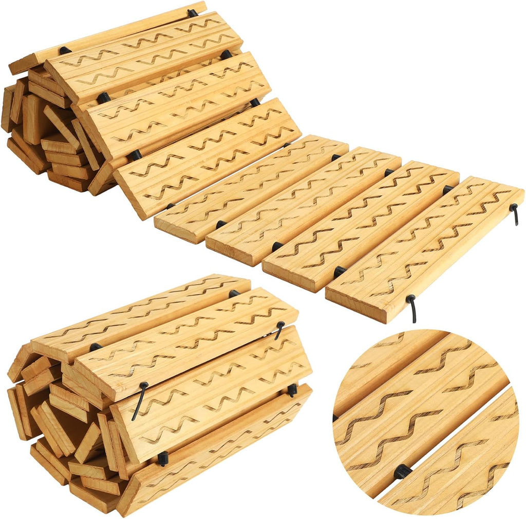 8 ft Non Slip Wooden Garden Pathway E8687