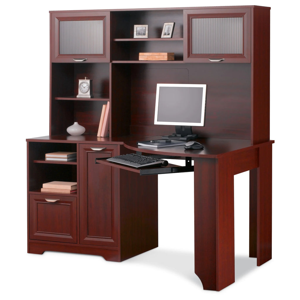 60"W Corner Desk, Classic Cherry Y50219