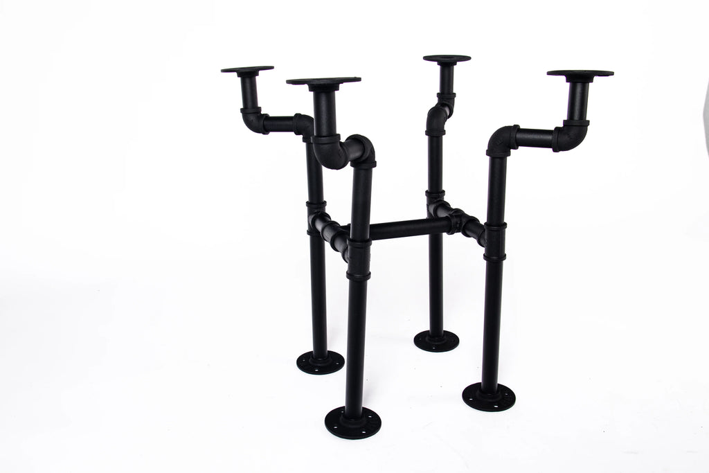 Black Iron Pipe Coffee Table Leg Set H609