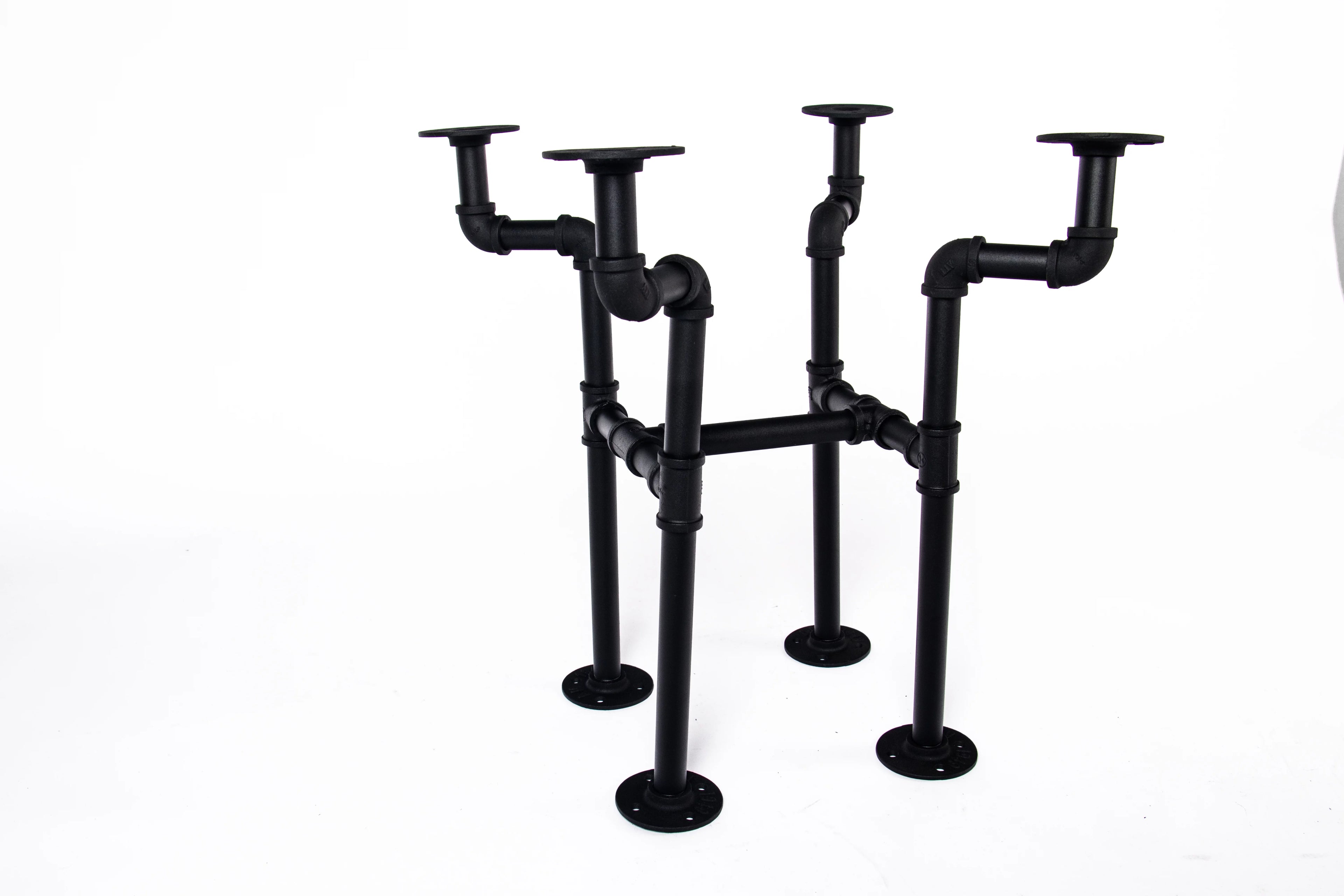 Black Iron Pipe Coffee Table Leg Set H609