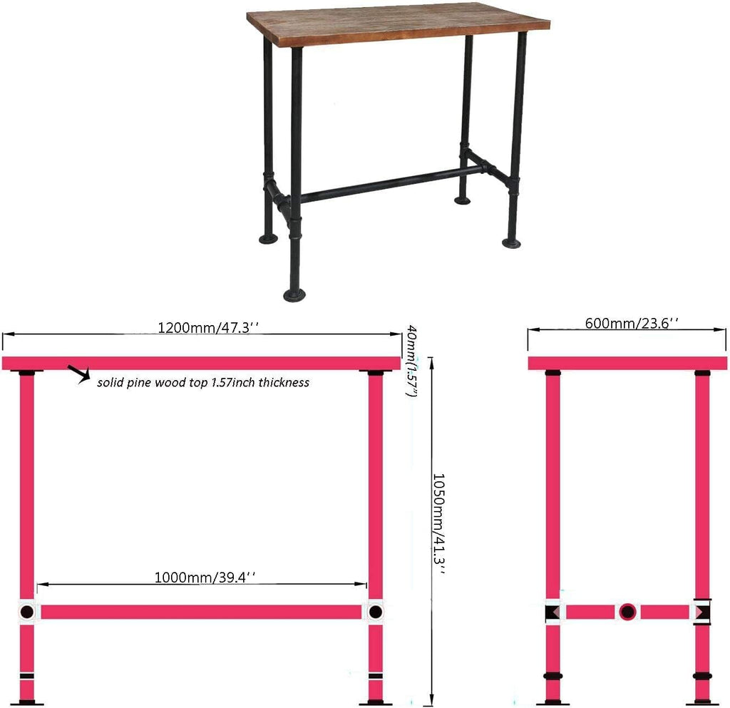 Set of 4 Adjustable Bar Stools and Bar Table S92114