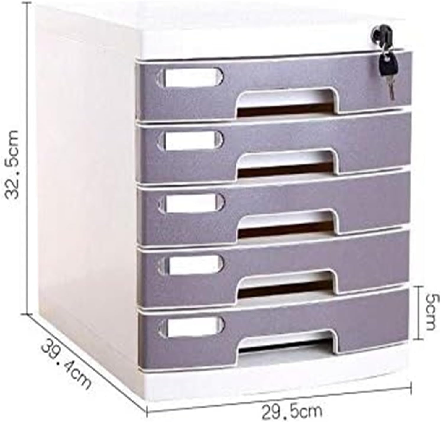 5-Layer Drawer File Cabinet with Lock J39731