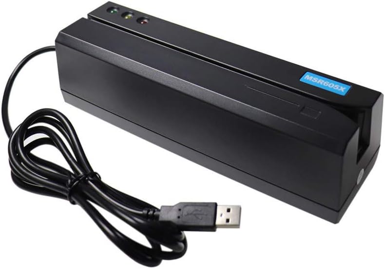 USB Swipe Card Reader Writer 3-Track P400909