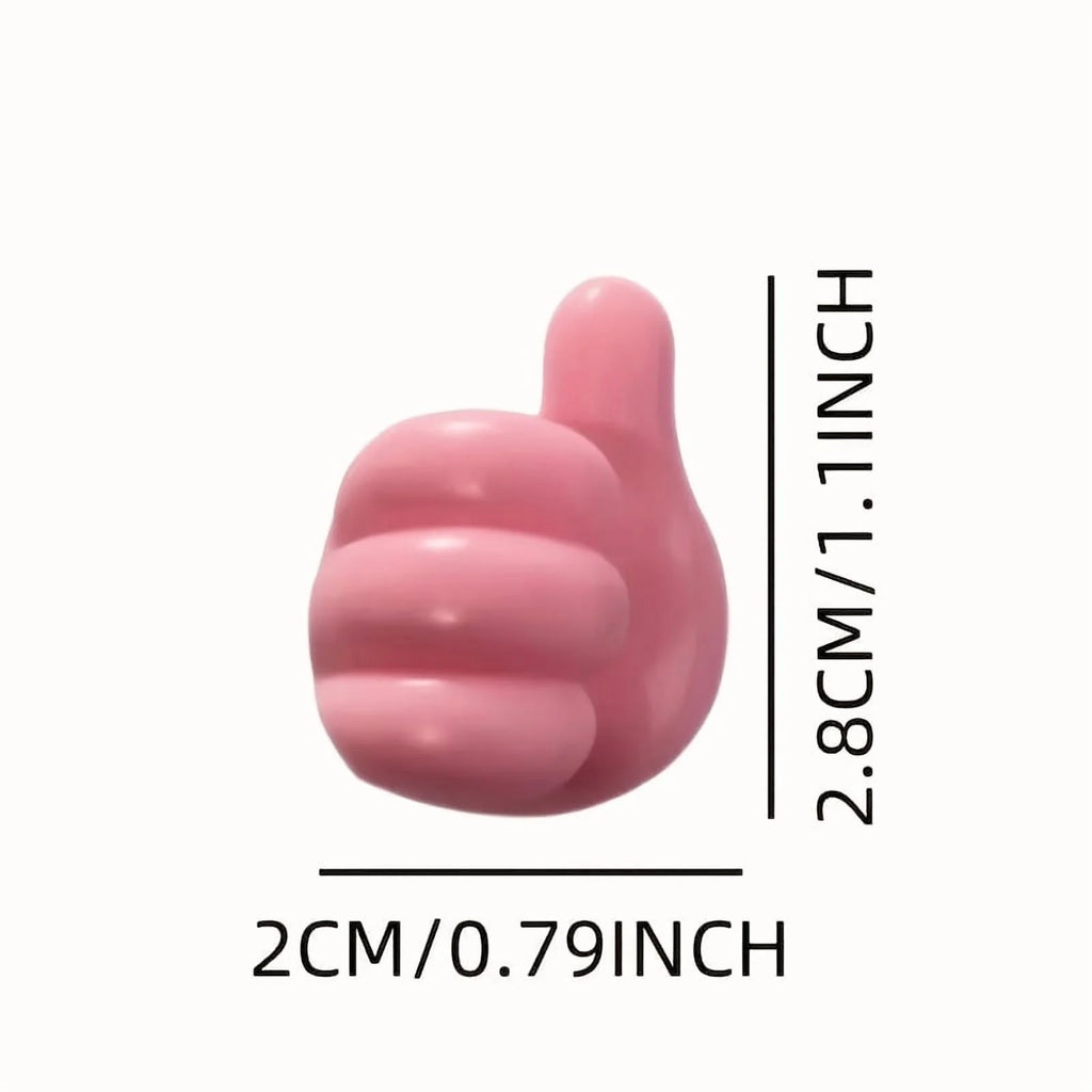 10 Pcs Silicone Wall Hook Adhesive Cable Clip Key Hanger Q36726