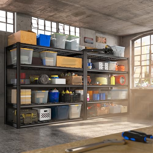 60" W x 24" D x 72" H Heavy Duty Adjustable Metal Shelving B468