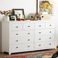 White 10 Drawer Wooden Dresser K62821