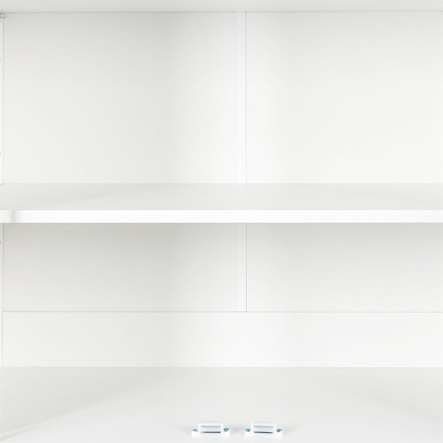 White 4 Door Kitchen Pantry Storage Cabinet with Adjustable Shelves and Drawer D877
