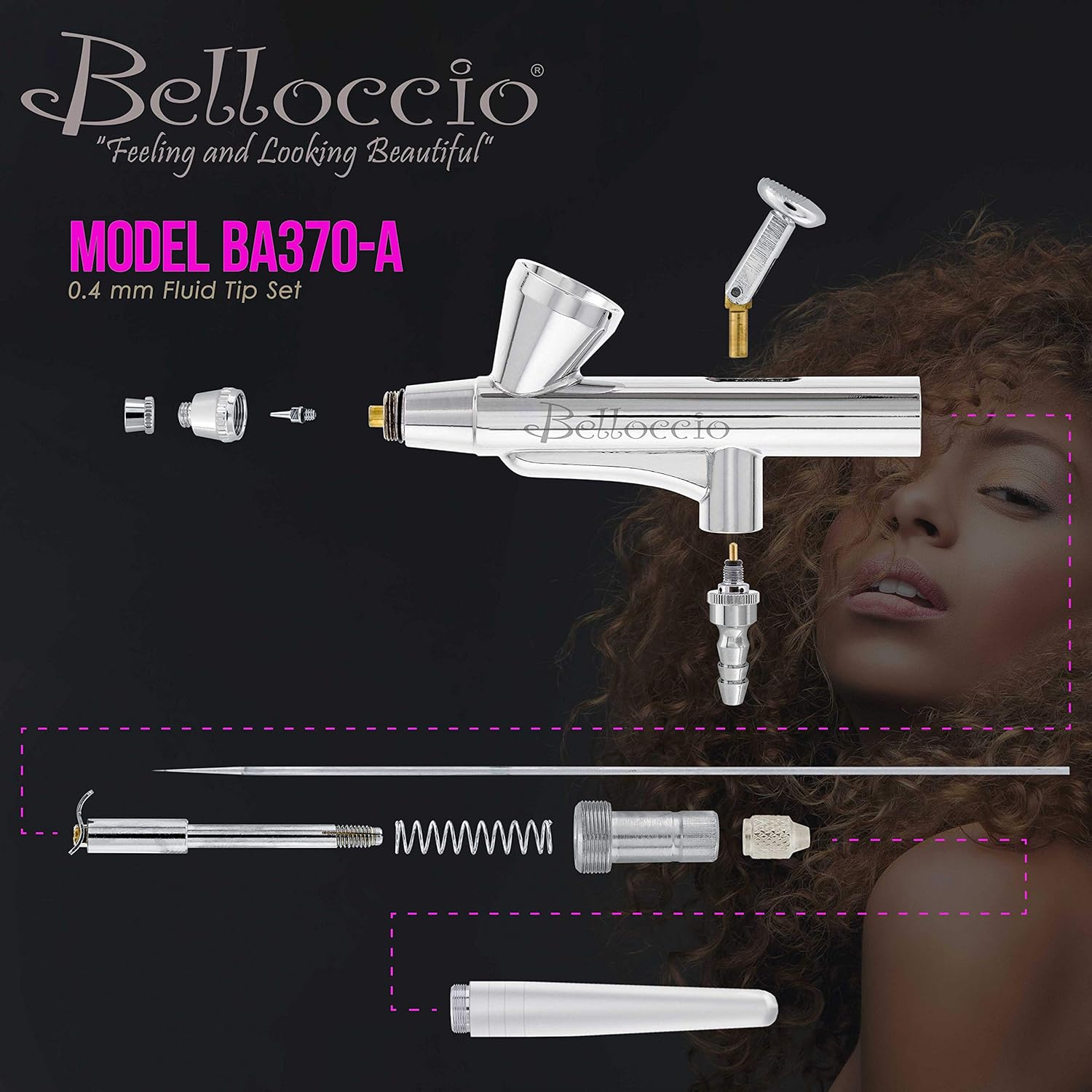 Airbrush with 0.4mm Tip and 1/16 oz Cup N1928