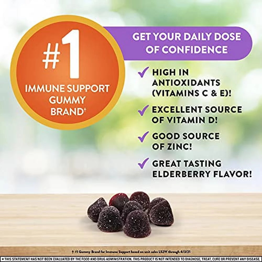 130 Count Elderberry Gummies with Vitamins & Zinc M661