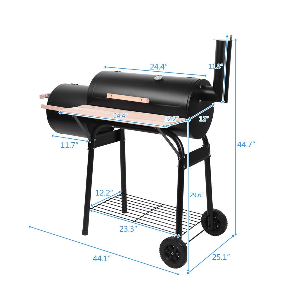 Outdoor Charcoal Grill Offset Smoker A714132