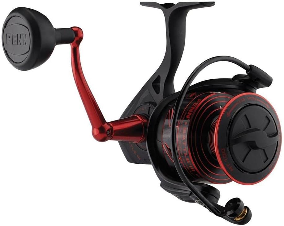4000 Black and Red Spinning Inshore Fishing Reel K863