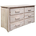 6 Drawer Unfinished Dresser T51534
