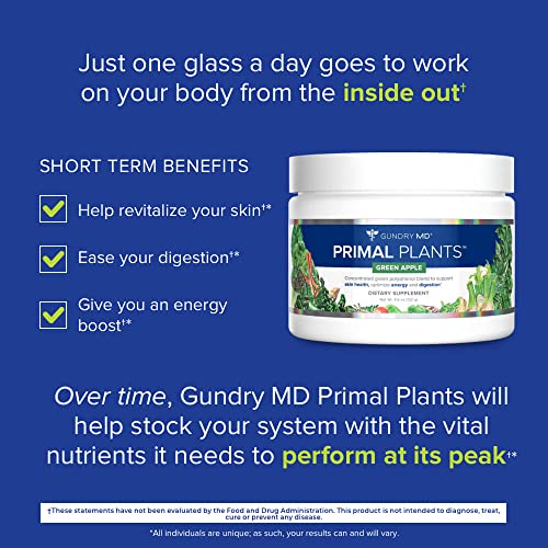 Polyphenol-Rich Greens Powder Superfood Supplement, Green Apple Flavor, 30 Servings R378080