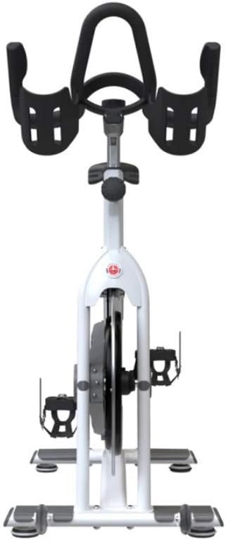 White Indoor Bike with Carbon Blue Belt Drive K575110