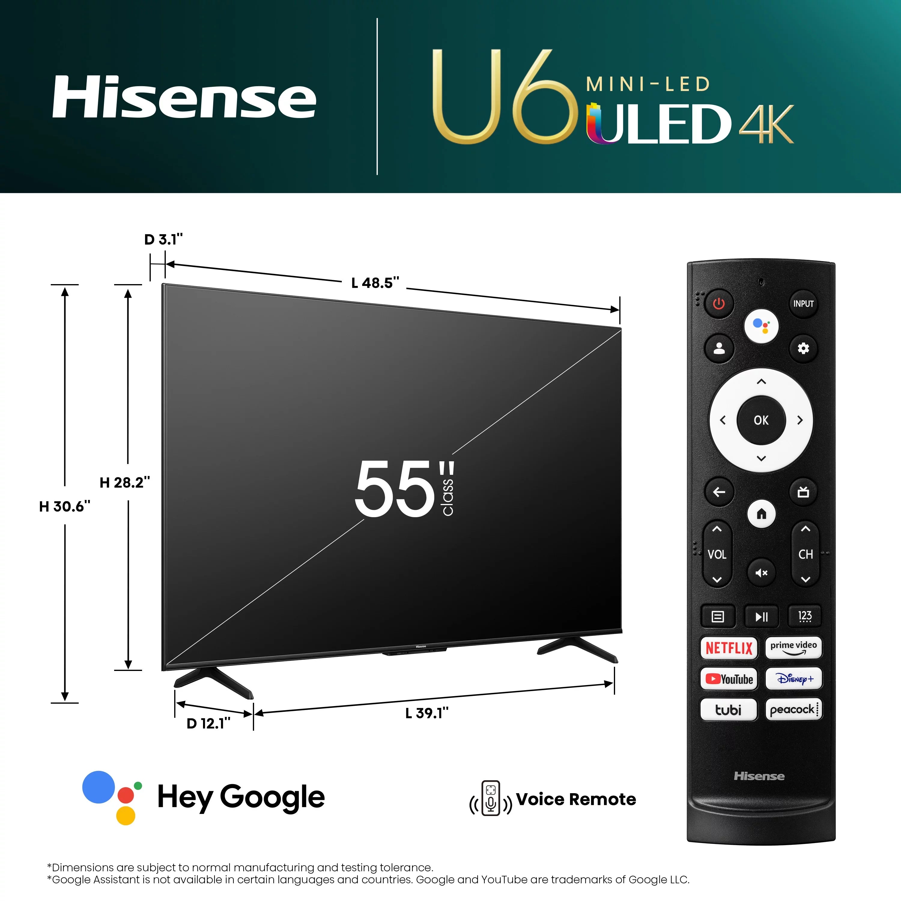 55-Inch Mini-LED QLED Google Smart TV K9471
