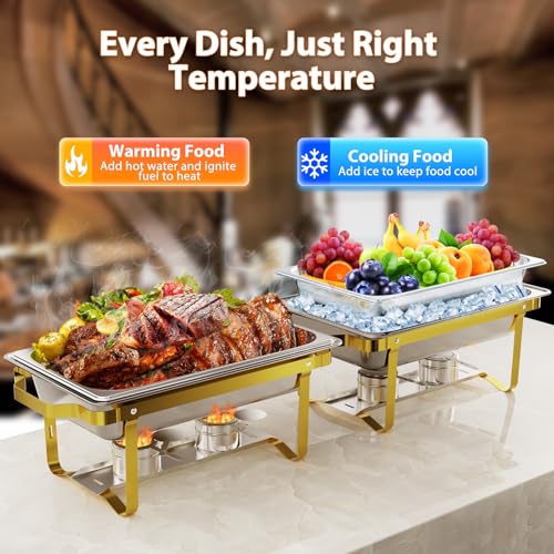 4 Pack 8QT 304 Stainless Steel Chafing Dish Set I21086