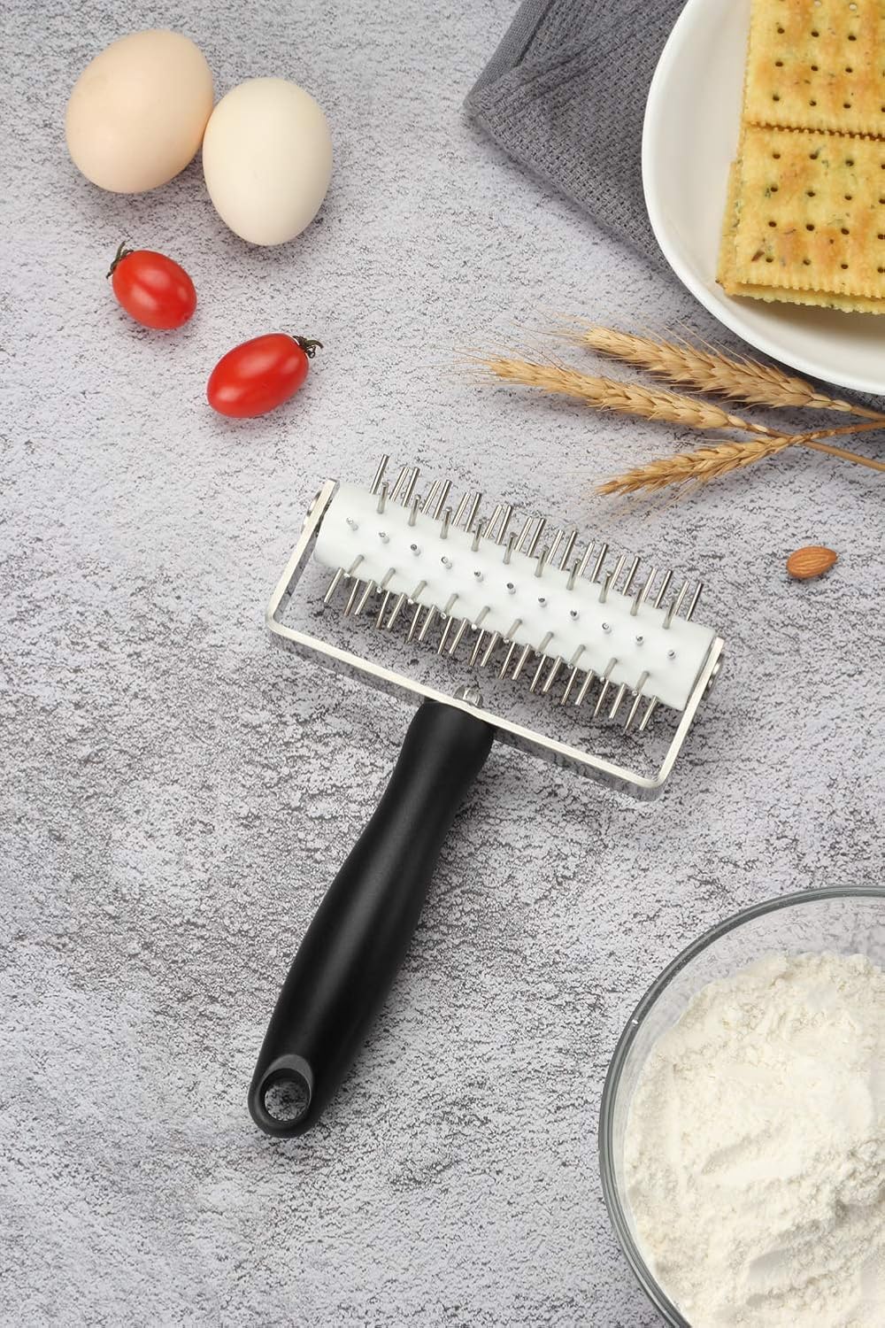 Stainless Steel Pizza Dough Docker Roller C4486