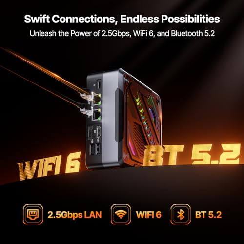 Mini PC AMD Ryzen 7 7840HS 32GB DDR5 512GB SSD V57896