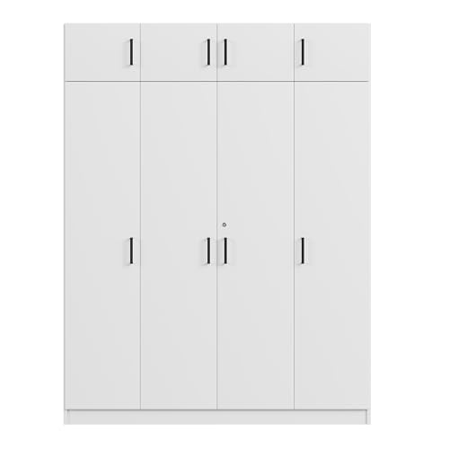 Wood Clothes Storage Cabinet with Sliding Door and 2 Drawers C374