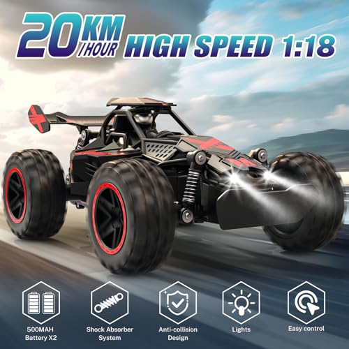 Green 1:18 Remote Control RC Truck with Lights L5202