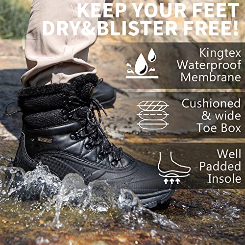 Men's Waterproof Hiking Boots Mid Top Ankle Boots D301