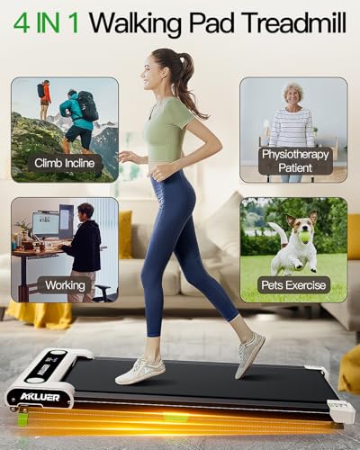 2.5 HP Under Desk Treadmill with Remote Control and LED Display Q75704