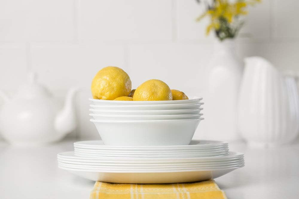 18-Piece Dinnerware Set, Winter Frost White, Service for 6 G4202