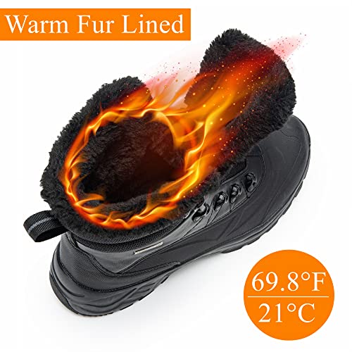Men's Waterproof Hiking Boots Mid Top Ankle Boots D301