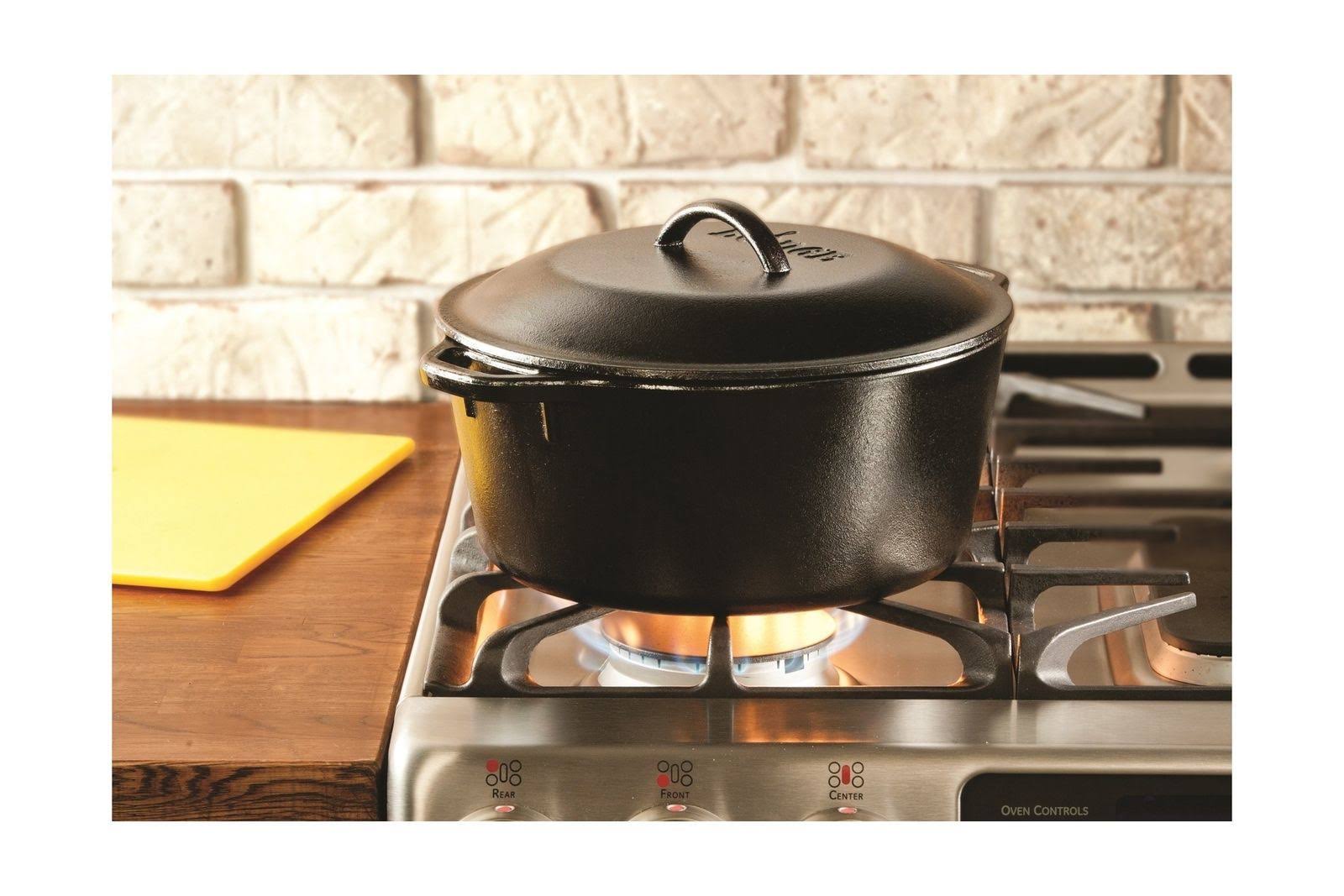 Pre-Seasoned Cast Iron Dutch Oven 5-Quart Z447