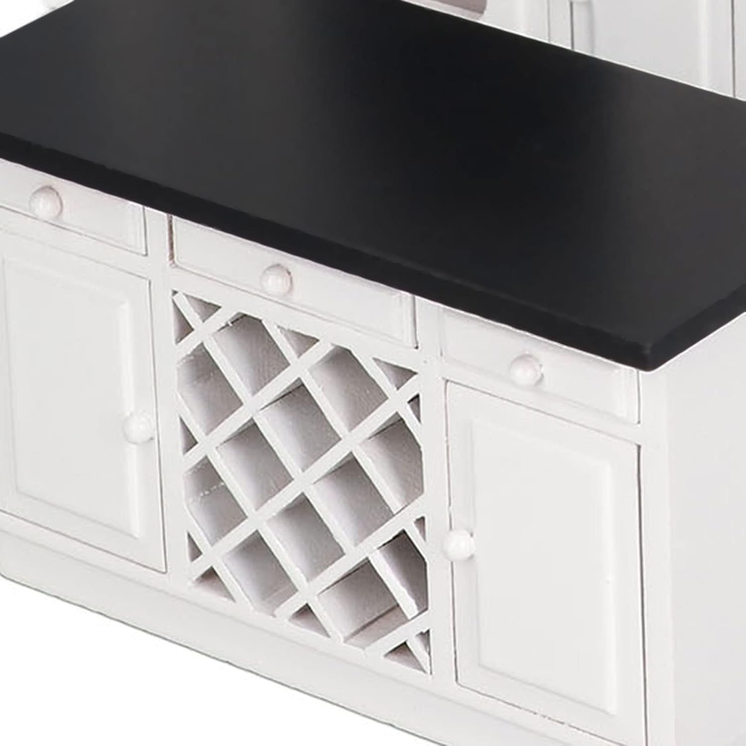 1/12 Birch Wood Miniature Kitchen Cabinet Set R36657