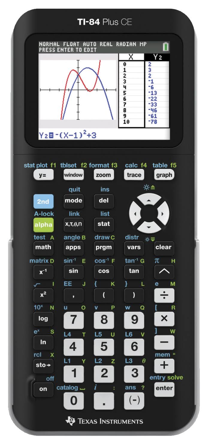 Black Graphing Calculator X7707