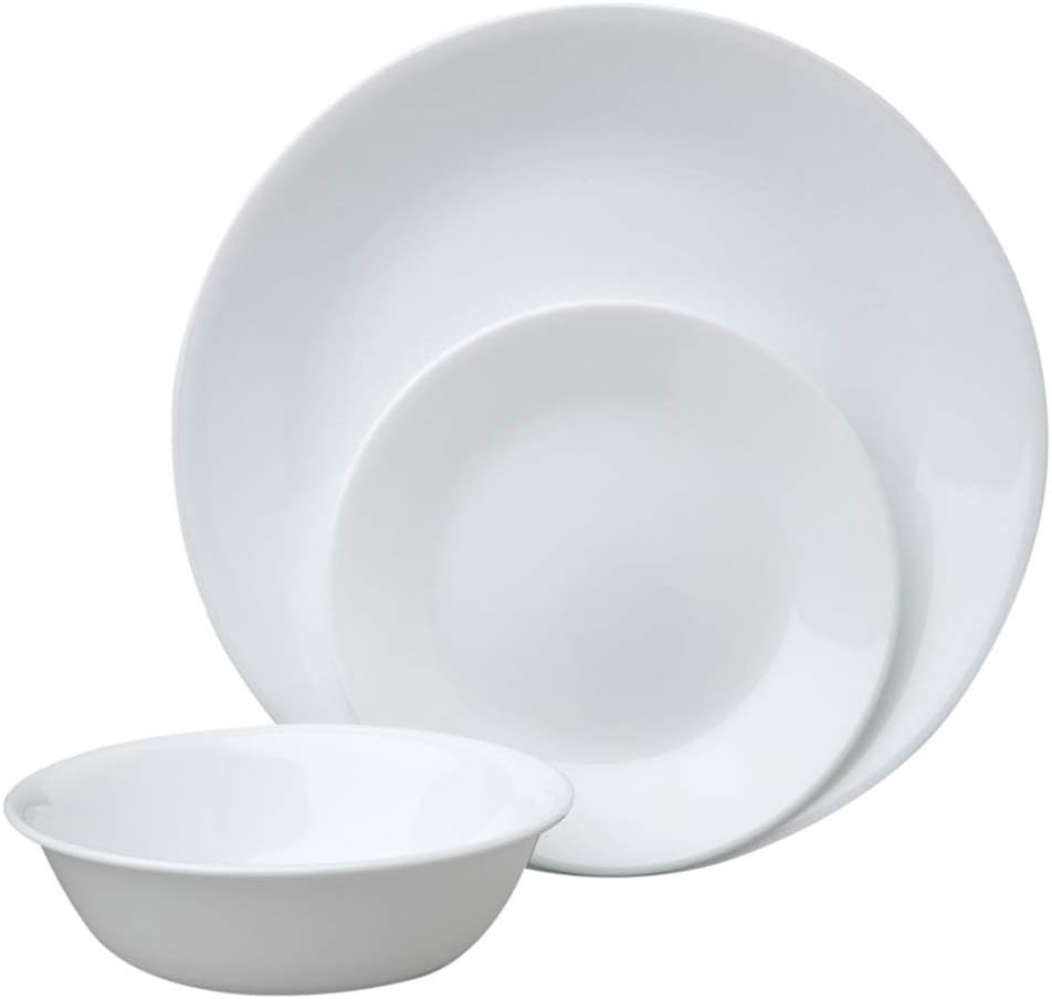 18-Piece Dinnerware Set, Winter Frost White, Service for 6 G4202