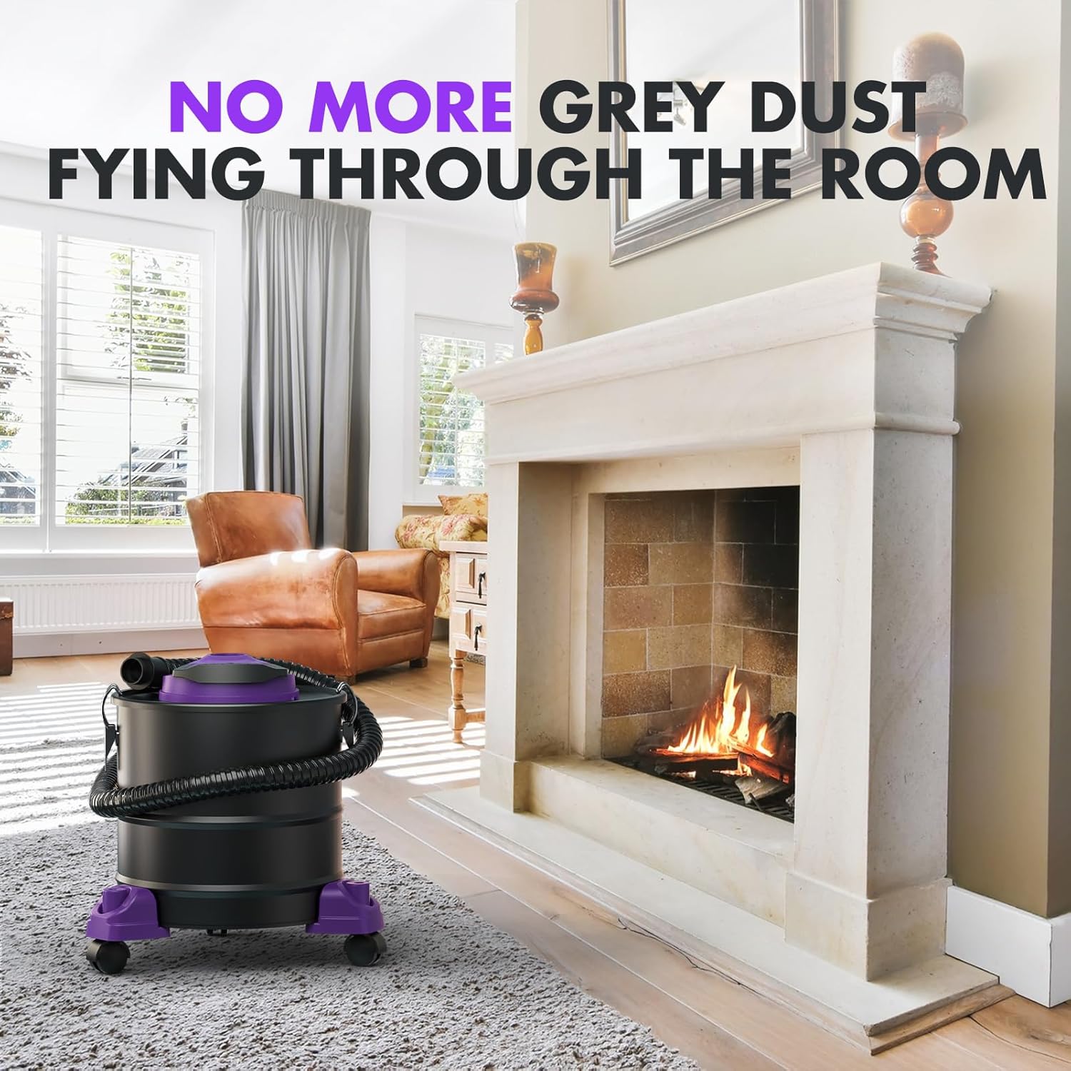 5.2 Gallon Ash Vacuum Cleaner with 1200W Suction L8453
