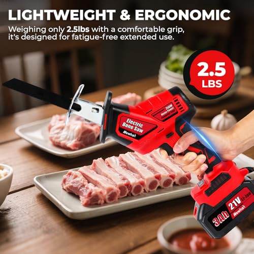 Cordless Electric Bone Saw Machine with 4 Blades 3000mAh F757196