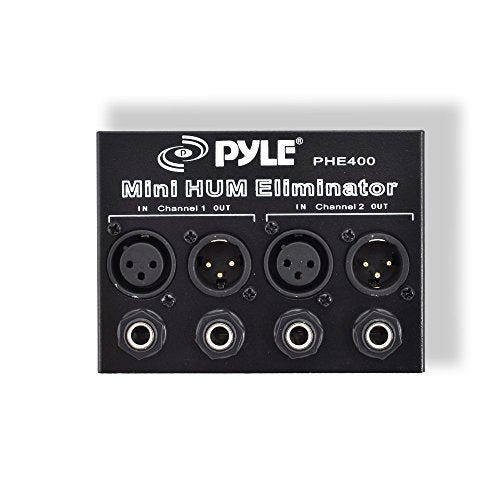 Compact Mini Hum Eliminator Box - 2 Channel Passive Ground Loop Isolator Y148566